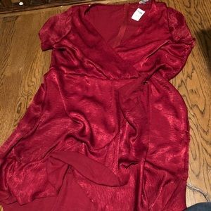 New Plus Size Red “Wrap” Dress